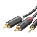 UGREEN AV102 Kabel 2x RCA (Cinch) jack 3.5 mm 10m (czarny)