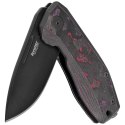 Nóż składany LionSteel Nano Purple Haze Fat Carbon, Old Black MagnaCut (NA01 PH)