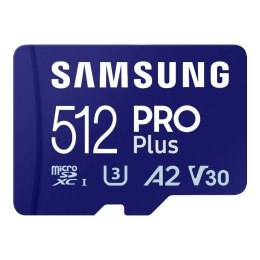 Karta pamięci Samsung Pro PLUS microSDXC 512GB 180/130 MB/s UHS-I U3 (MB-MD512SA/EU)