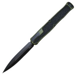 Nóż automatyczny OTF Heretic Cleric II DE OD Green Frag Aluminum, Black DLC Magnacut (H020-6A-GRN)
