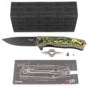 Nóż składany LionSteel Myto Toxic Storm Fat Carbon, Old Black MagnaCut by Molletta (MT01 MC TS)