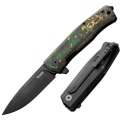 Nóż składany LionSteel Myto Toxic Storm Fat Carbon, Old Black MagnaCut by Molletta (MT01 MC TS)