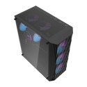 Obudowa komputerowa Darkflash DK352 Mesh + 4 wentylatory aRGB (czarny)