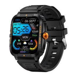 Smartwatch Colmi P76 (czarno- pomarańczowy)