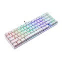 Klawiatura mechaniczna Motospeed CK67 RGB (biała)