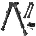 Bipod dwójnóg składany do wiatrówek + adapter z szyną na lufę