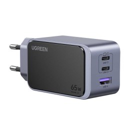 Ładowarka sieciowa Ugreen Nexode Air 65W, USB + 2x USB-C (szara)