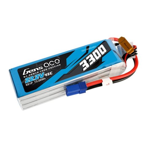 Akumulator Gens ace 3300mAh 22.2V 45C 6S1P Lipo z konektorem EC5