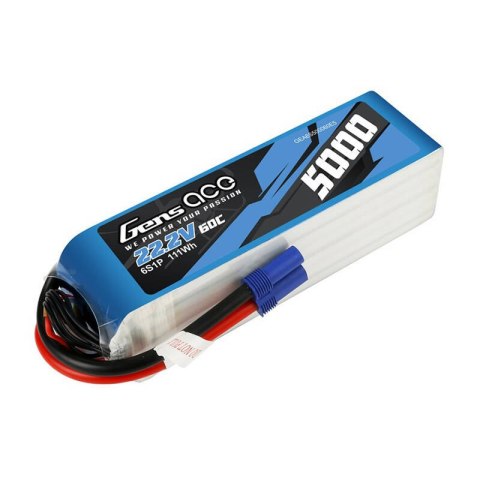 Akumulator Gens ace 5000mAh 22.2V 60C 6S1P Lipo z konektorem EC5