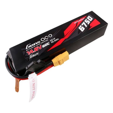 Akumulator Gens ace G-Tech 6750mAh 14.8V 60C 4S1P Lipo PC z konektorem XT90 plug