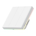 Inteligentny dotykowy przełącznik ścienny Wi-Fi Sonoff TX T5 3C (3-kanałowy)