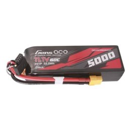 Akumulator Gens ace G-Tech 5000mAh 11.1V 60C 3S1P Short-Size Lipo z konektorem XT60 Plug
