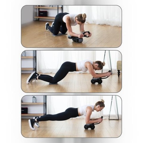 KOŁO DO ĆWICZEŃ MIĘŚNI BRZUCHA Z PODPARCIEM