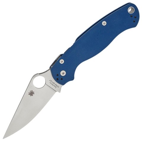 Nóż składany Spyderco Para Military 2 Cobalt Blue G10, Satin CPM SPY27 by Sal, Eric Glesser (C81GPCBL2)