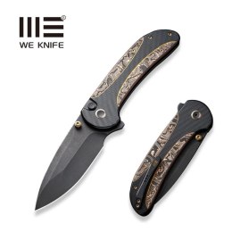 Nóż składany WE Knife Zizzit Black Titanium/Cooper Carbon Fiber, Black Stonewashed CPM 20CV (WE23031-1)