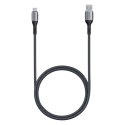 Kabel szybko ładujący USB-A 3.1 do USB-C Lention CB-ACE-6A1M, 6A, 10Gbps, 0,5m (czarny)