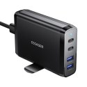 Ładowarka sieciowa 2xUSB-C 2xUSB-A 100W Essager GaN (czarna)