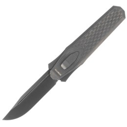 Nóż grawitacyjny Remette Swordfish Black DLC Titanium / Red Blue Carbon Fiber, Black DLC M390 (ZL101B5)