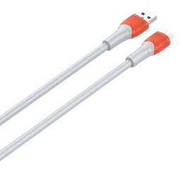 Kabel USB - Micro USB LDNIO LS603, 3m, 30W (pomarańczowy)