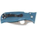Nóż składany Spyderco Lil' Temperance 3 Lightweight Blue FRN, Satin Plain K390 by Sal Glesser (C69PBL3K390)