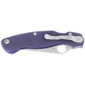 Nóż składany Spyderco Military 2 Dark Blue G10, Satin CPM S110V Plain by Sal, Eric Glesser (C36GPDBL2)