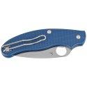 Nóż składany Spyderco UK Penknife Cobalt Blue FRN, Satin Plain CPM SPY27 by Sal Glesser (C94PCBL)