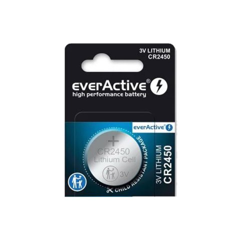 Bateria litowa everActive CR2450, 3V, 1 szt.