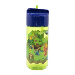 Butelka z ustnikiem / Bidon STOR 40436 430 ml Minecraft (zielono-niebieska)