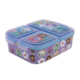 Śniadaniówka / Lunchbox STOR 21220 3 komorowa Koci Domek Gabi (fioletowa)