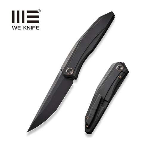 Nóż składany WE Knife Cybernetic LE No 090/205 Black Titanium, Black Stonewashed CPM 20CV (WE22033-1)