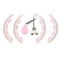 ZESTAW HULA HOP HHW06 PINK Z PIŁKĄ GRAWITACYJNĄ I LICZNIKIEM HMS + PAS BR163 BLACK PLUS SIZE