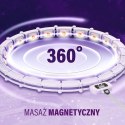 ZESTAW HULA HOP MAGNETYCZNY VIOLET HHM14 Z LICZNIKIEM HMS + PAS BR163 BLACK PLUS SIZE