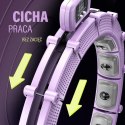 ZESTAW HULA HOP MAGNETYCZNY VIOLET HHM14 Z LICZNIKIEM HMS + PAS BR163 BLACK PLUS SIZE