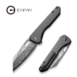 Nóż składany Civivi Nugz Black G10/Carbon Fiber, Damascus by Matthew Wehrwein (C23060-DS1)