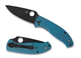 Nóż składany Spyderco Tenacious R.I.L. Blue Titanium, Black 8Cr13MoV by Eric Glesser (C122TIBLBKP)