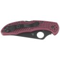 Nóż składany Spyderco Delica 4 Sprint Run Burgundy FRN, TiCN Micro-Melt PD#1 by Sal Glesser (C11BGBKP)