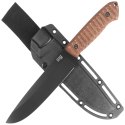 Nóż Za-Pas Expendable Brown Toxic Micarta, Black Cerakote NMV (EXT-CE-M-BR)