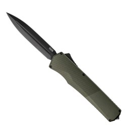 Nóż automatyczny OTF Tekto A5 Spry D/E OD Green Aluminium, Black CPM S35VN