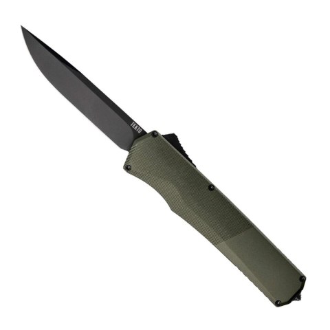 Nóż automatyczny OTF Tekto A5 Spry D/P OD Green Aluminium, Black CPM S35VN