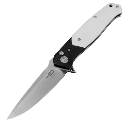 Nóż składany Bestech Swordfish Black/White G10, Satin 14C28N (BG62B)