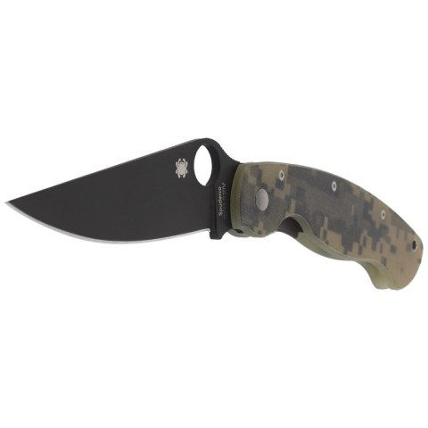 Nóż składany Spyderco Military Digital Camo G10, Black DLC CPM S30V by Sal Glesser (C36GPCMOBK)
