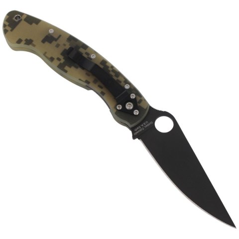 Nóż składany Spyderco Military Digital Camo G10, Black DLC CPM S30V by Sal Glesser (C36GPCMOBK)