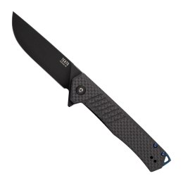 Nóż składany Tekto F1 Alpha Black Carbon Fiber, Blue HW, Black D2