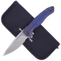 Nóż składany WE Knife Kitefin Blue / Black Titanium, Satin CPM S35VN (2001D)