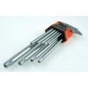 KLUCZE TORX Chrom-Vanadium zestaw 9szt.