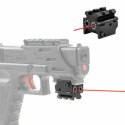 Celownik laserowy Genetic Optic podlufowy czerwony Red Dot szyna 22mm ASG