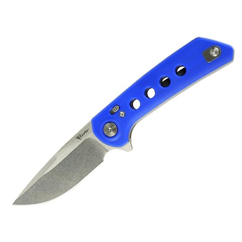 Nóż składany Reate PL-XF-13 Blue G10, Stonewashed Nitro-V