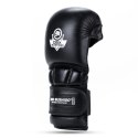 Rękawice MMA PREMIUM - "Warrior Black" - XLRękawice MMA Warrior Black ze skóry naturalnej COMBAT Krav Maga | DBX BUSHIDO XL