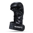 Rękawice MMA PREMIUM - "Warrior Black" - XLRękawice MMA Warrior Black ze skóry naturalnej COMBAT Krav Maga | DBX BUSHIDO XL