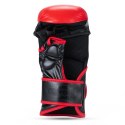 Rękawice MMA PREMIUM - "Warrior Red" - LRękawice MMA Warrior Red ze skóry naturalnej COMBAT Krav Maga | DBX BUSHIDO L